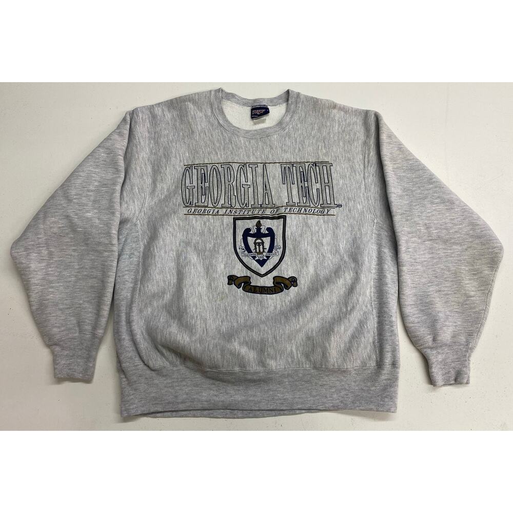 VTG 90s JanSport USA Georgia Tech Yellow Jackets Alumni crewneck sweatshirt L